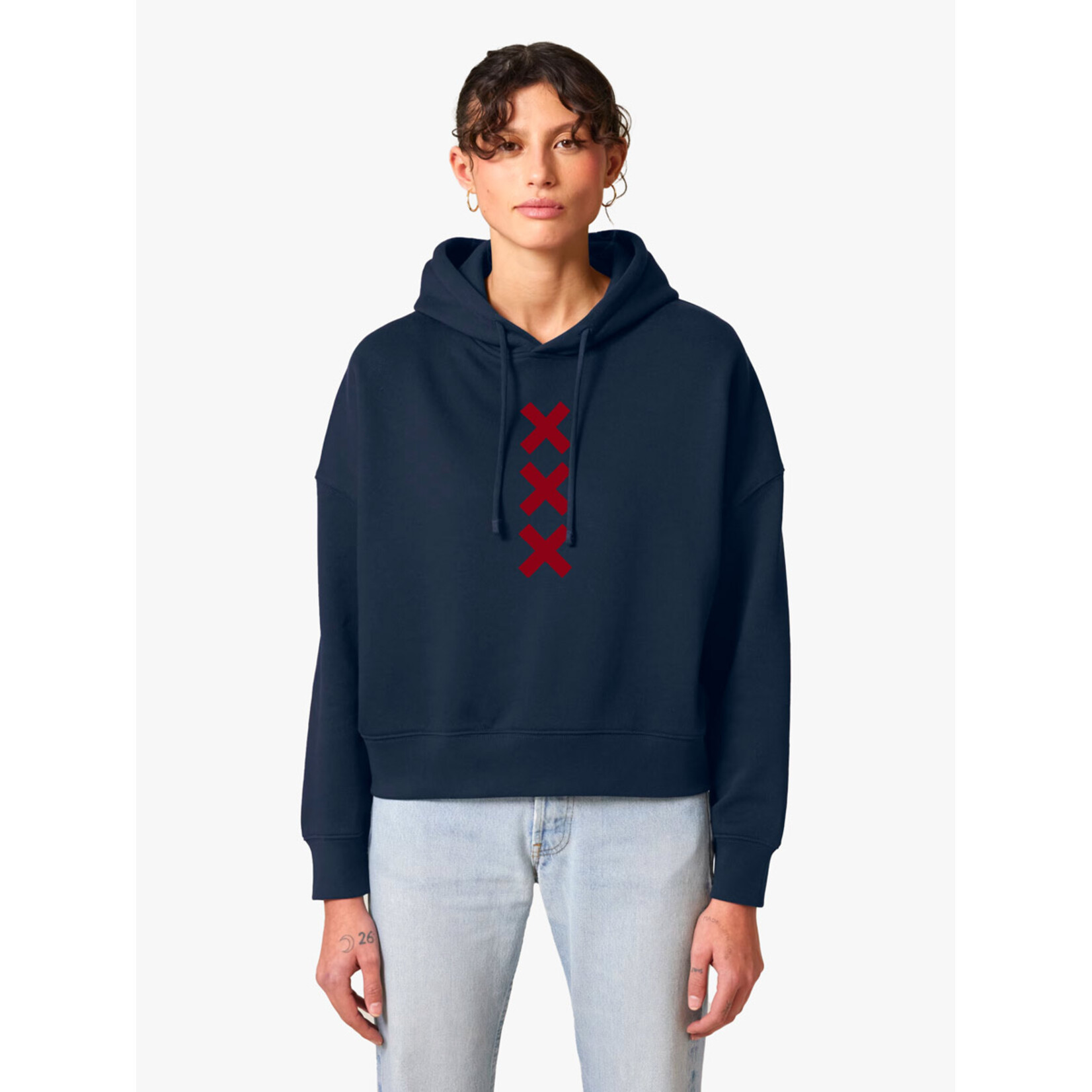 XXX AMSTERDAM CROP HOODIE