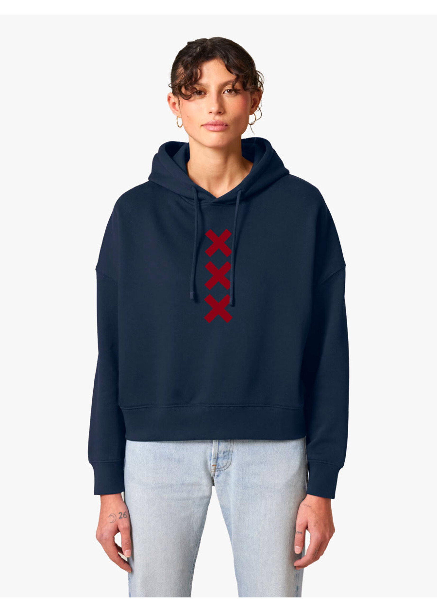 XXX AMSTERDAM CROP HOODIE