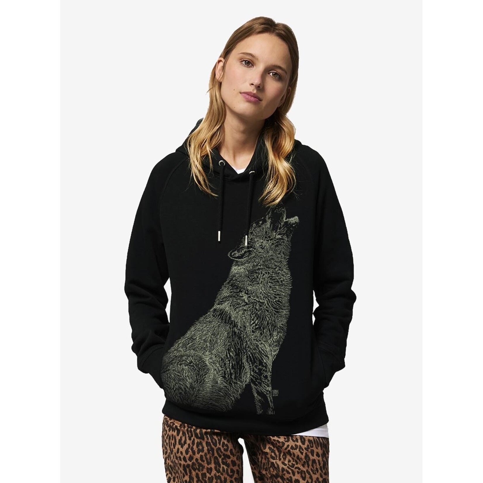 HOWLING WOLF HOODIE - GLOW IN THE DARK