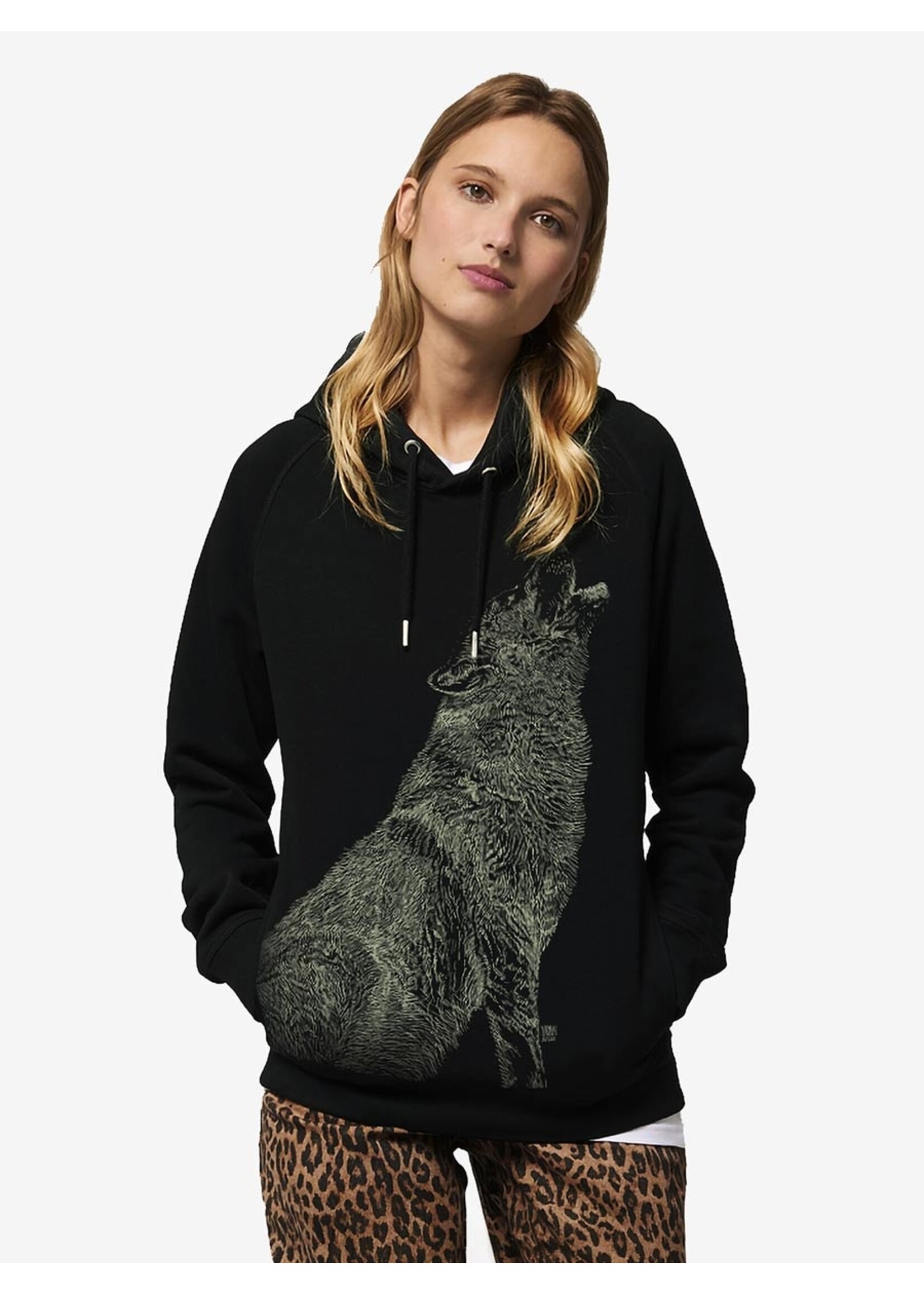 HOWLING WOLF HOODIE - GLOW IN THE DARK