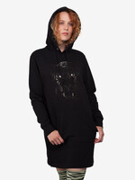 BLACK TIGER DRESS - HOODIE (V)