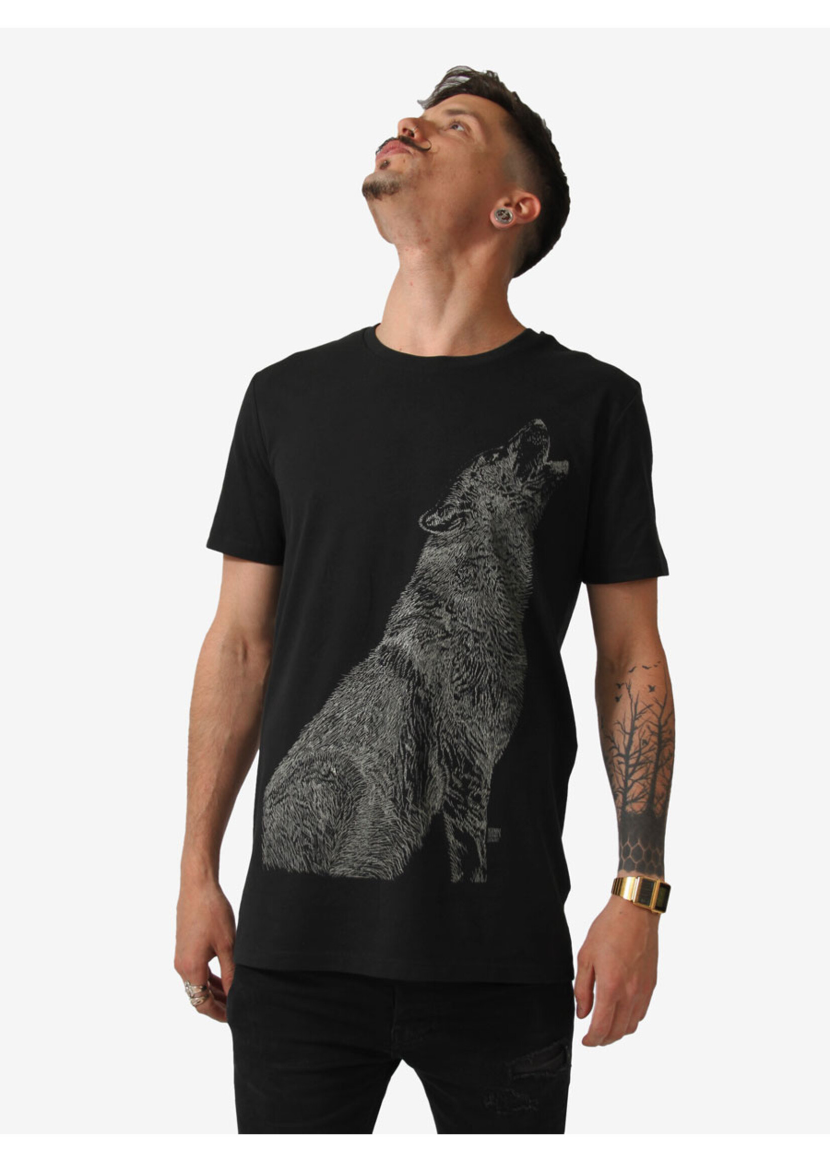 HOWLING WOLF T-SHIRT - GLOW IN THE DARK