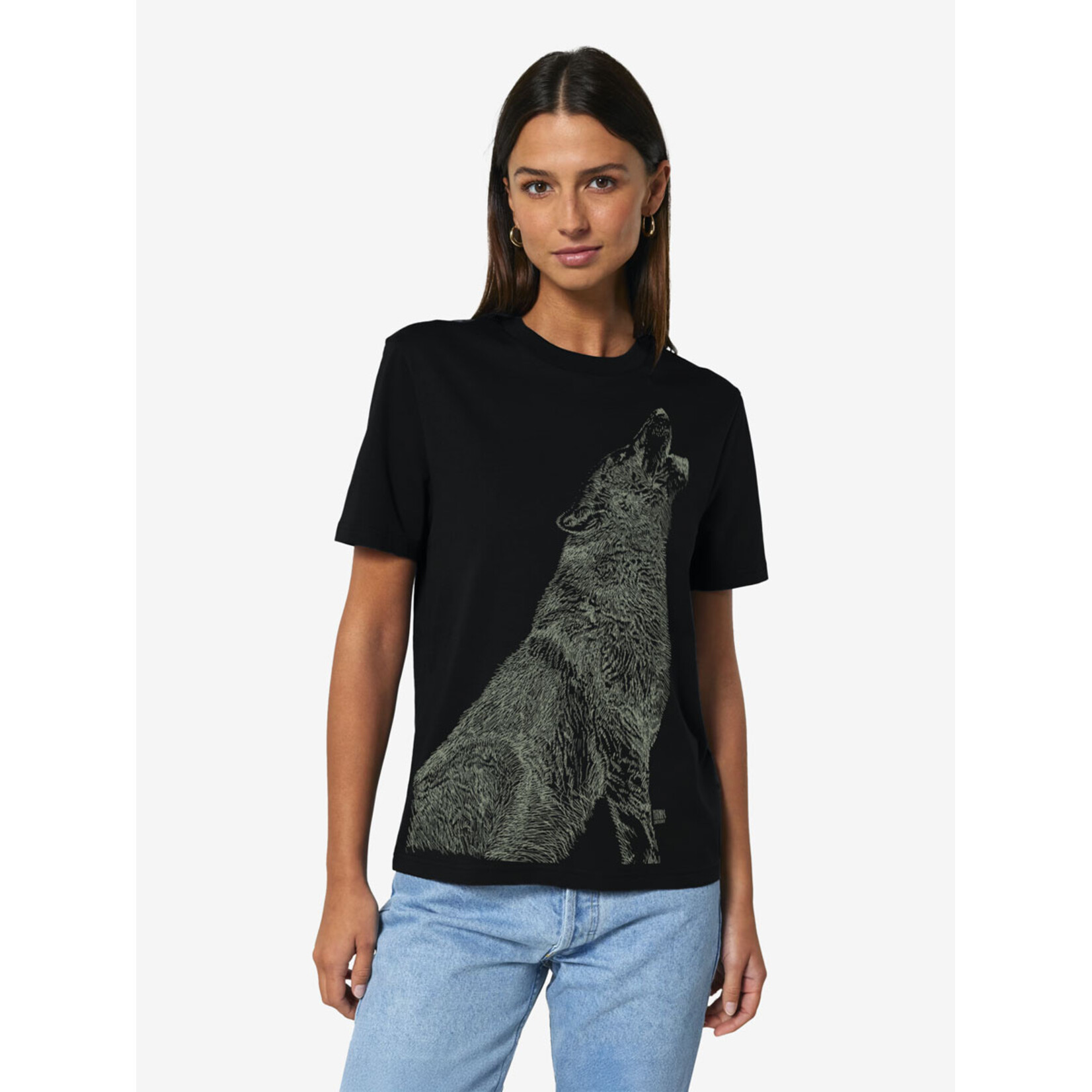 HOWLING WOLF T-SHIRT - GLOW IN THE DARK