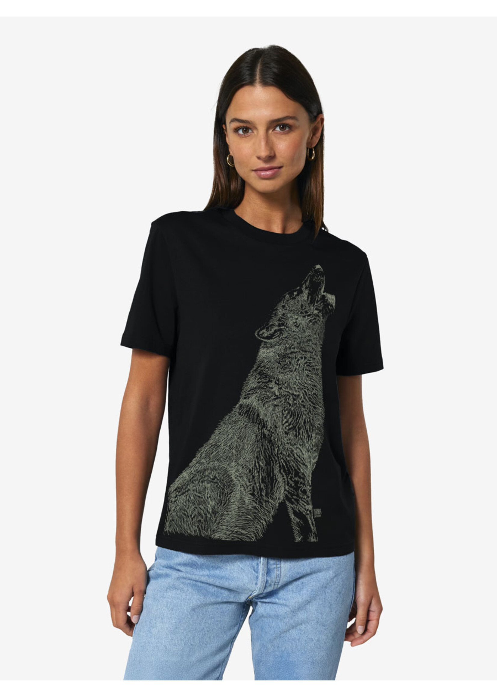 HOWLING WOLF T-SHIRT - GLOW IN THE DARK