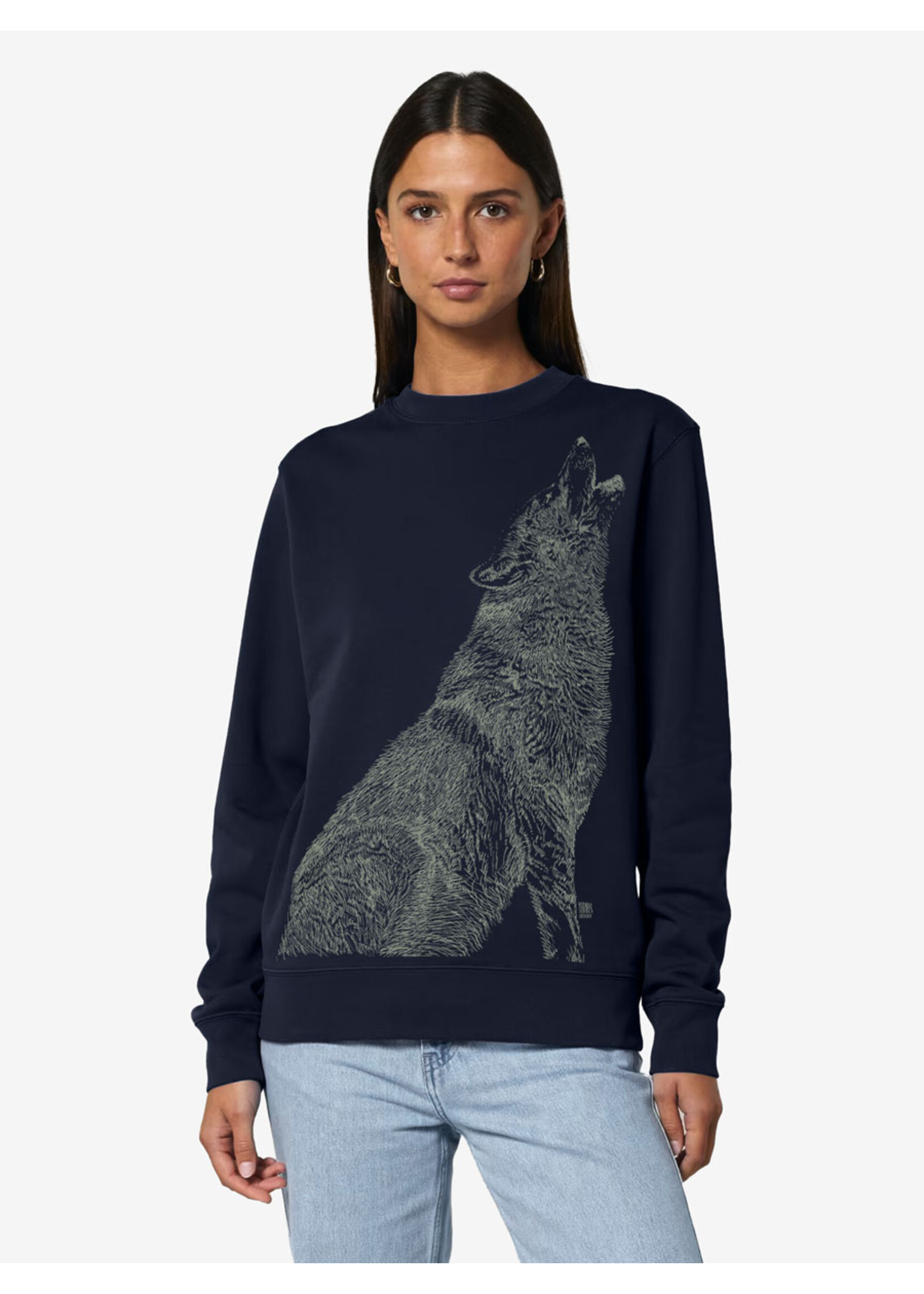 HOWLING WOLF SWEATER - GLOW IN THE DARK