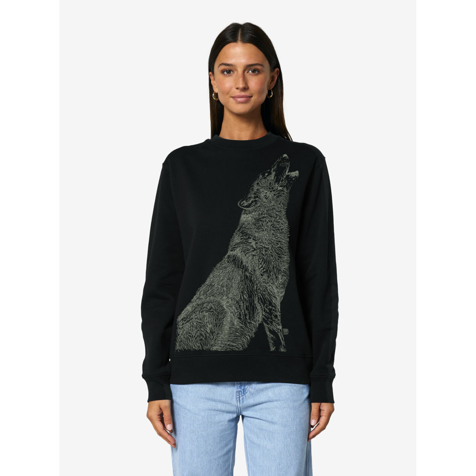 HOWLING WOLF SWEATER - GLOW IN THE DARK