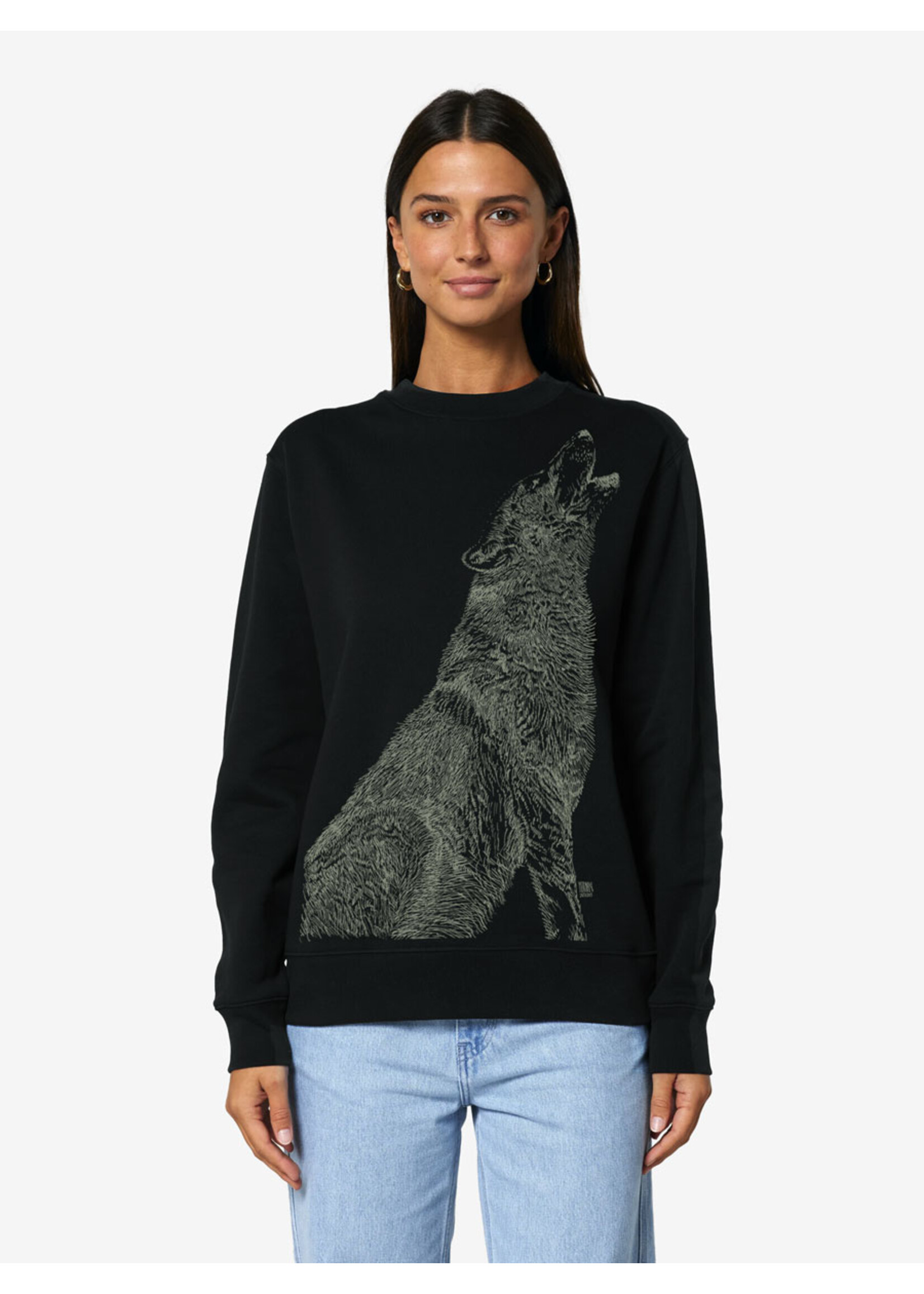 HOWLING WOLF SWEATER - GLOW IN THE DARK