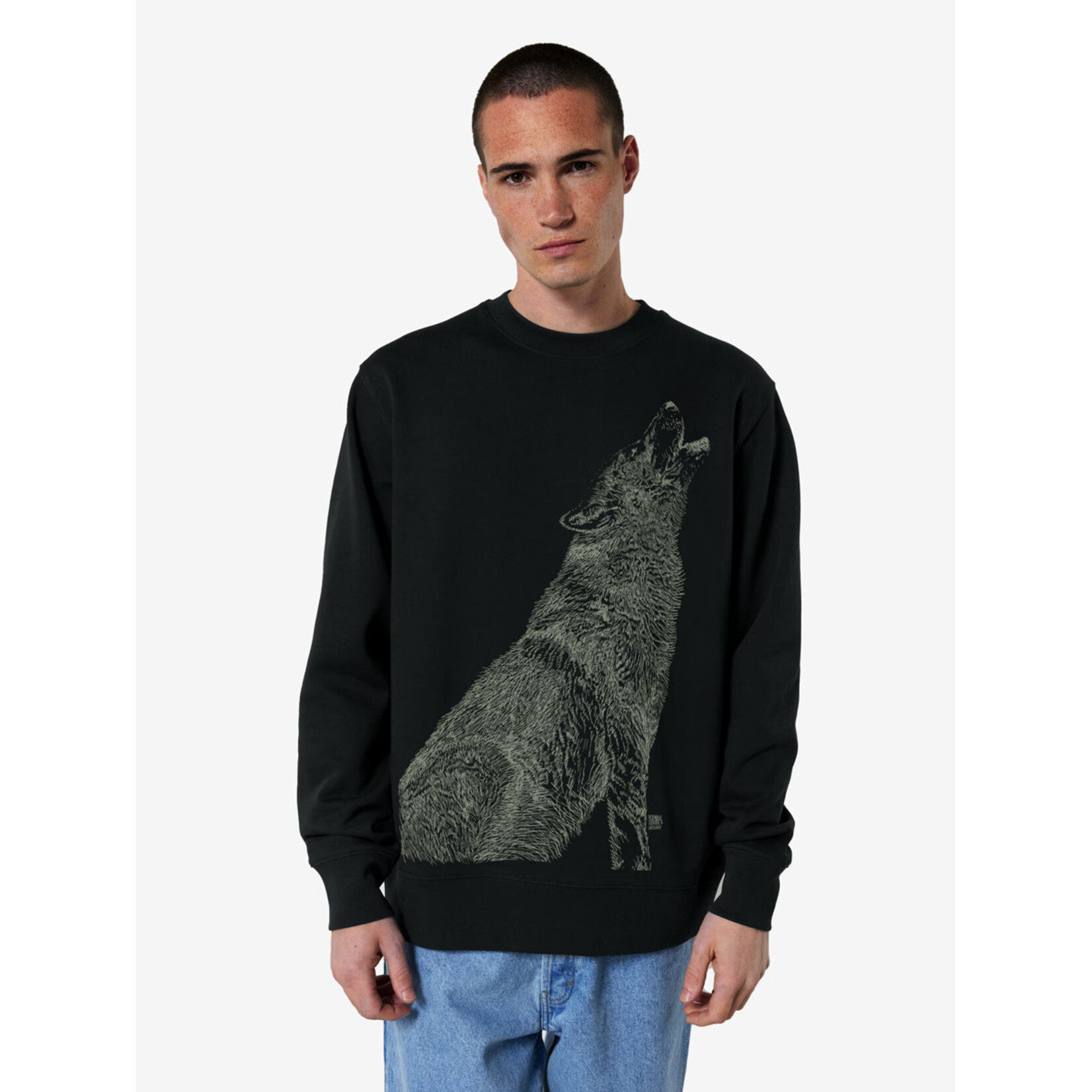 HOWLING WOLF SWEATER - GLOW IN THE DARK