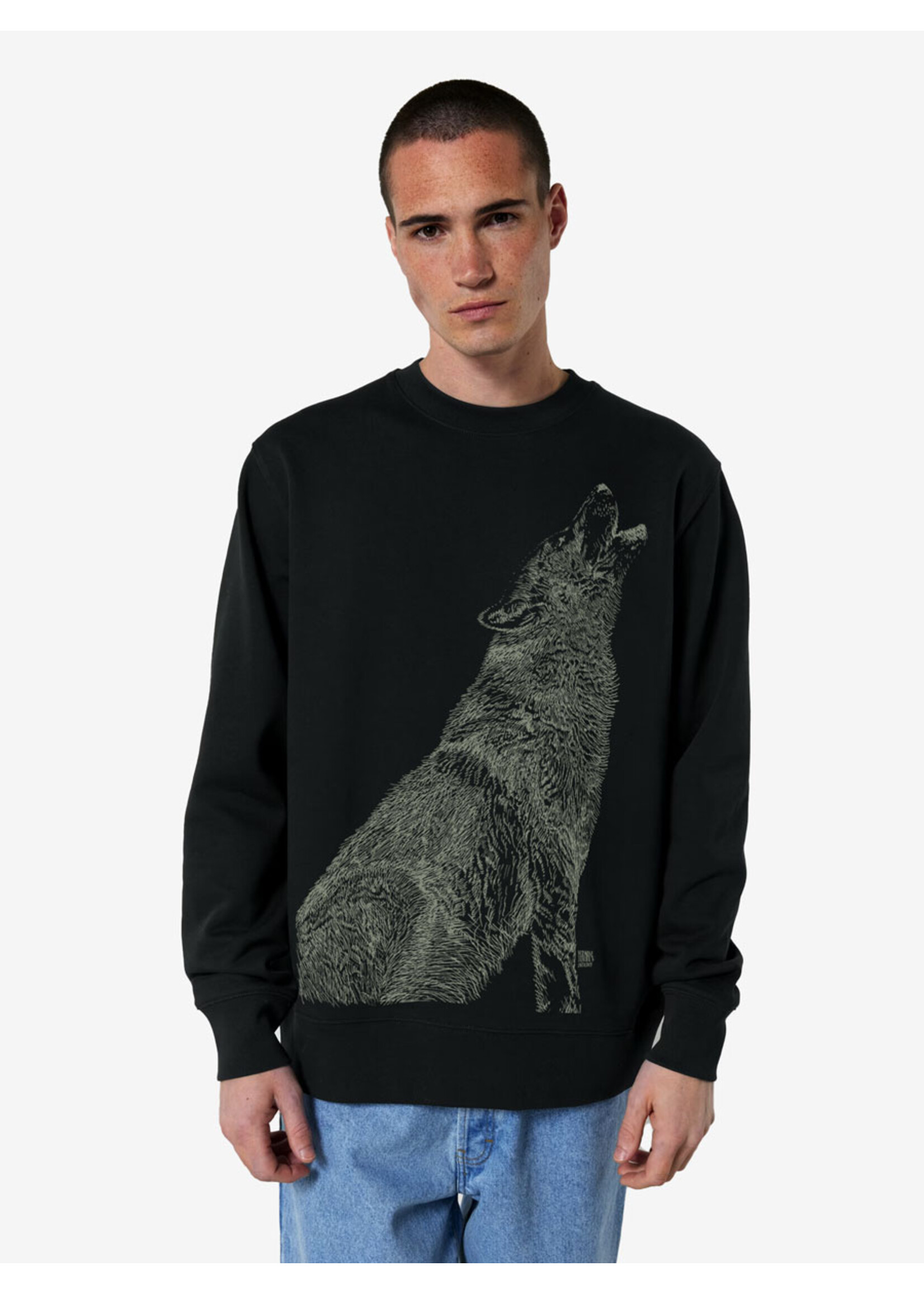 HOWLING WOLF SWEATER - GLOW IN THE DARK