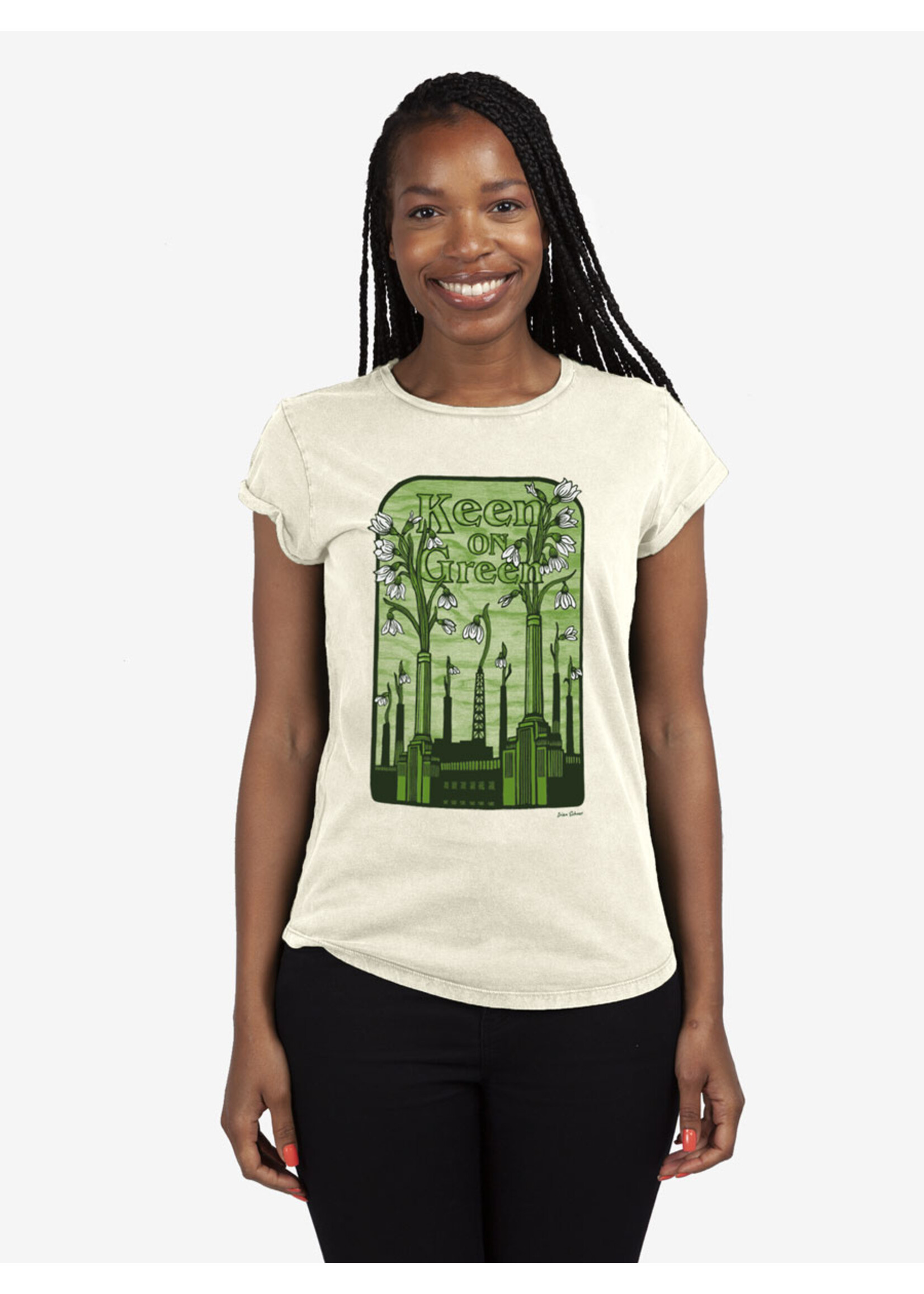 KEEN ON GREEN T-SHIRT - ROLL-UP (V)