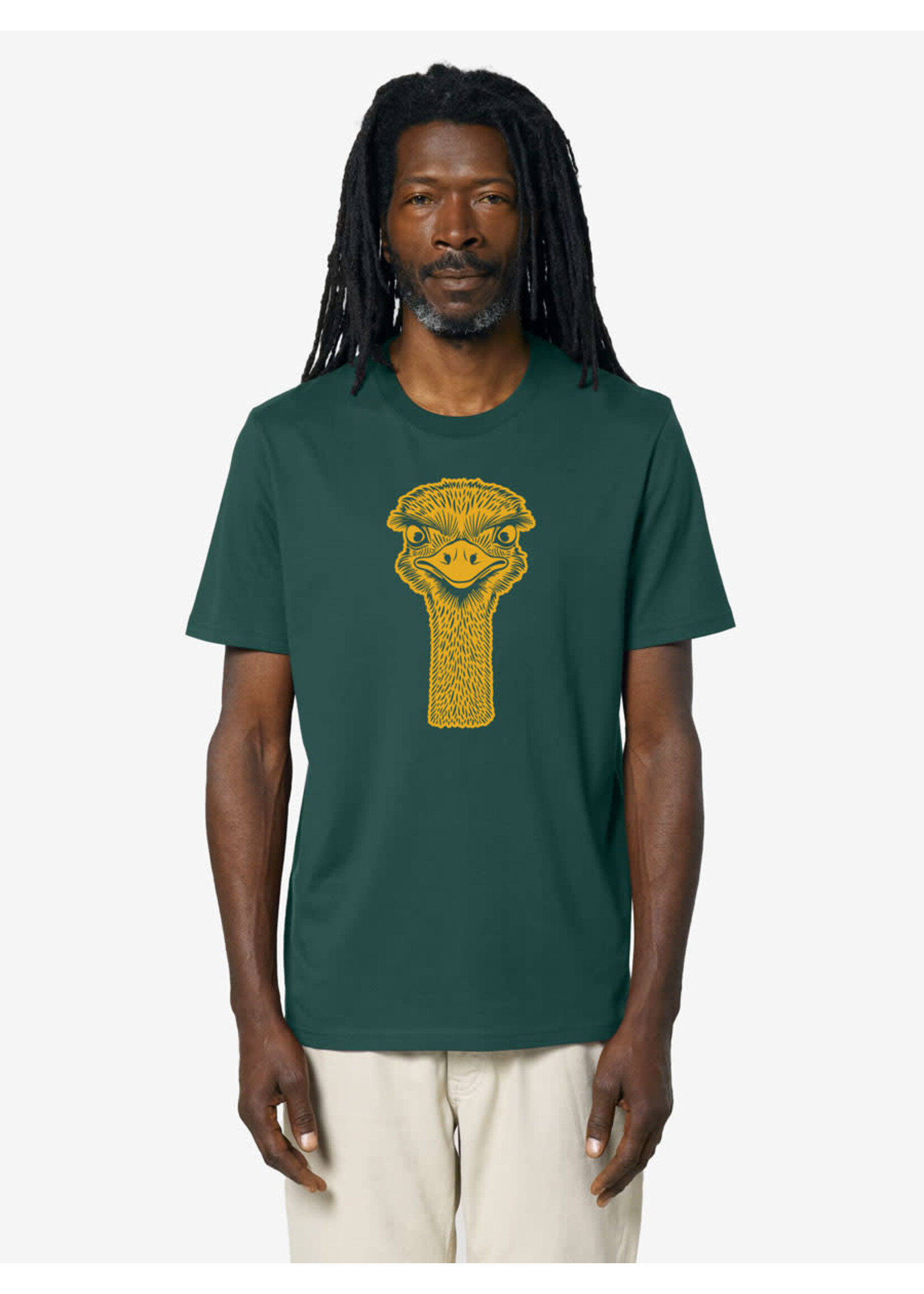 STRUISVOGEL T-SHIRT - GROEN