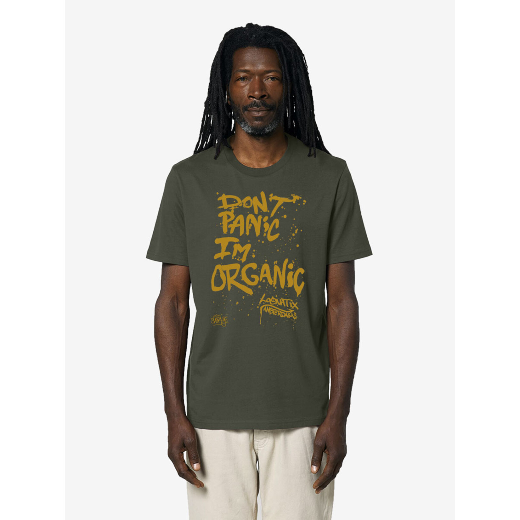 DON'T PANIC I'M ORGANIC T-SHIRT