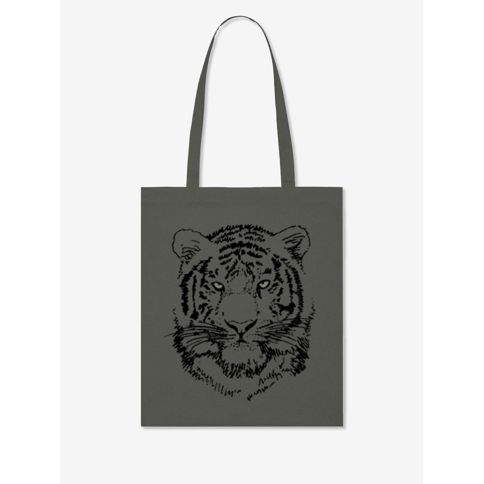 BLACK TIGER TOTE BAG