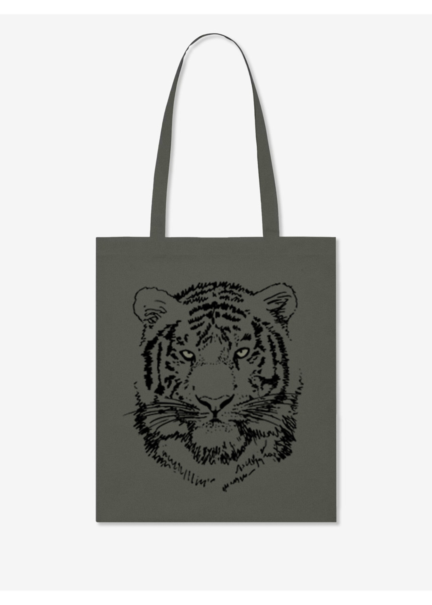 BLACK TIGER TOTE BAG