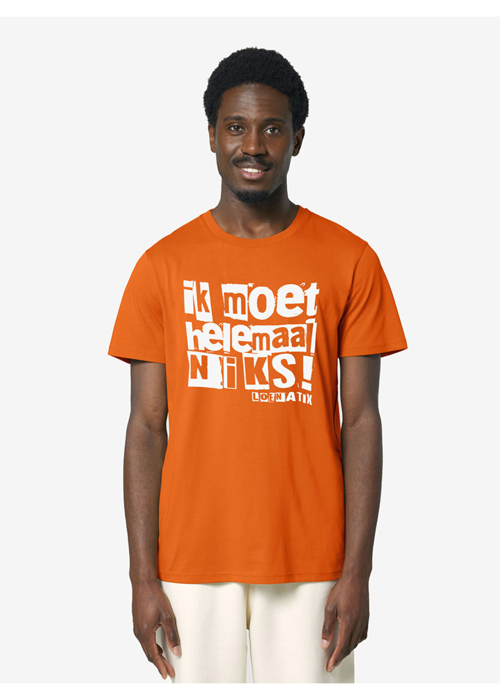 IK MOET HELEMAAL NIKS T-shirt - ORANJE