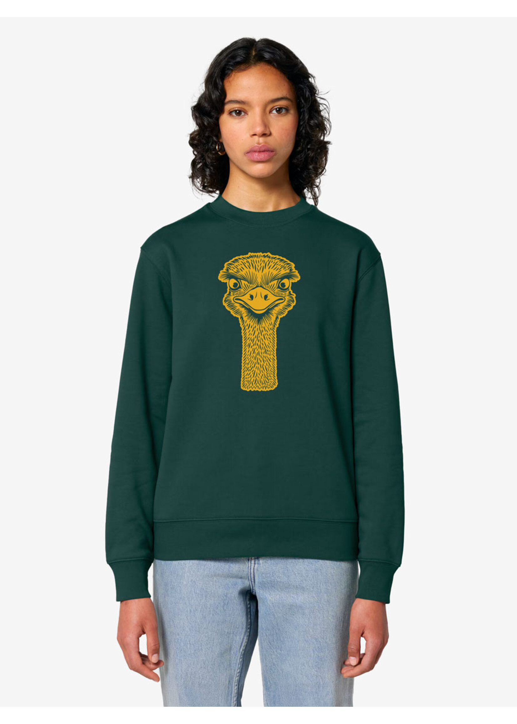 OSTRICH SWEATER - GLAZED GREEN