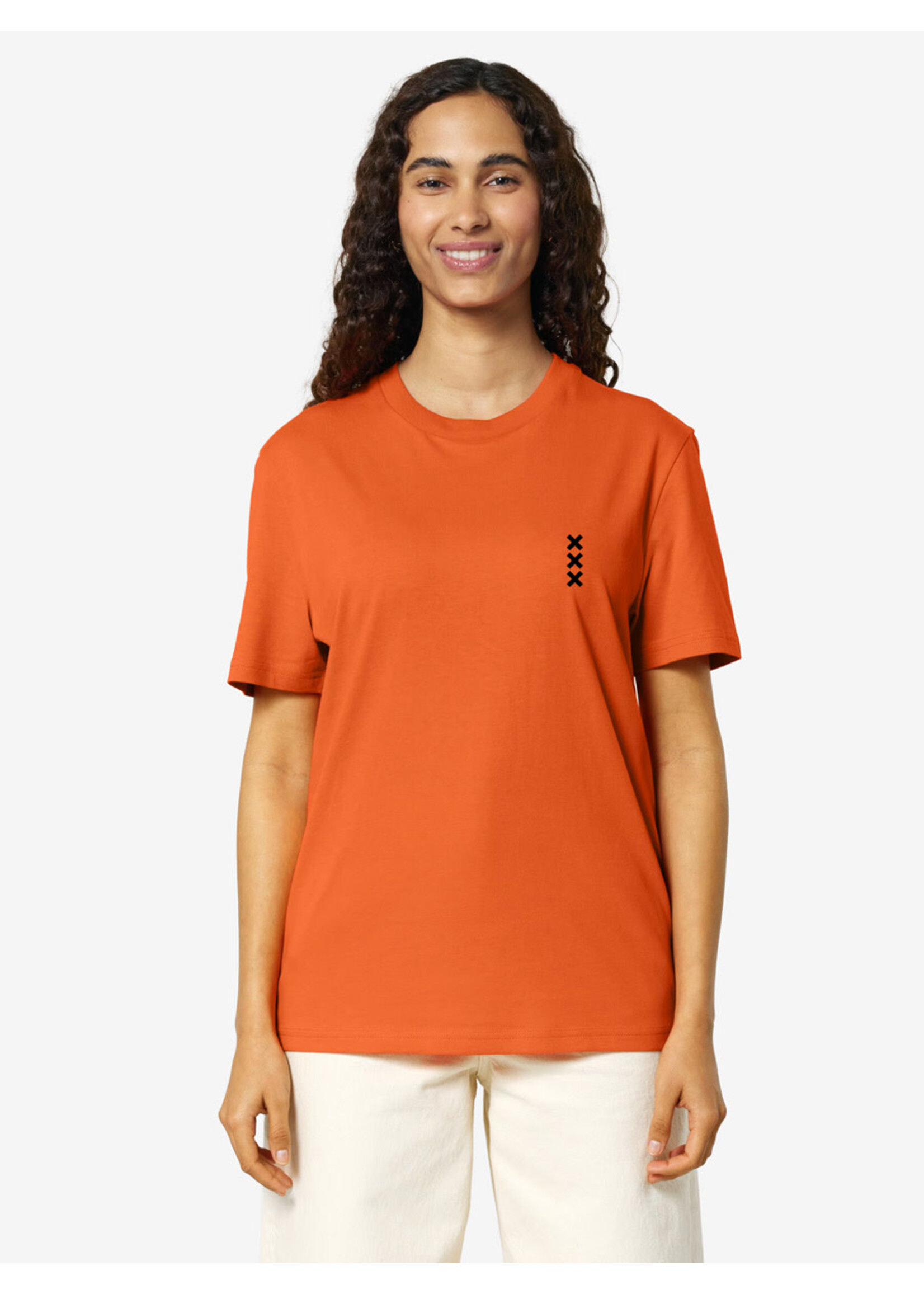 XXX AMSTERDAM T-SHIRT - ORANJE