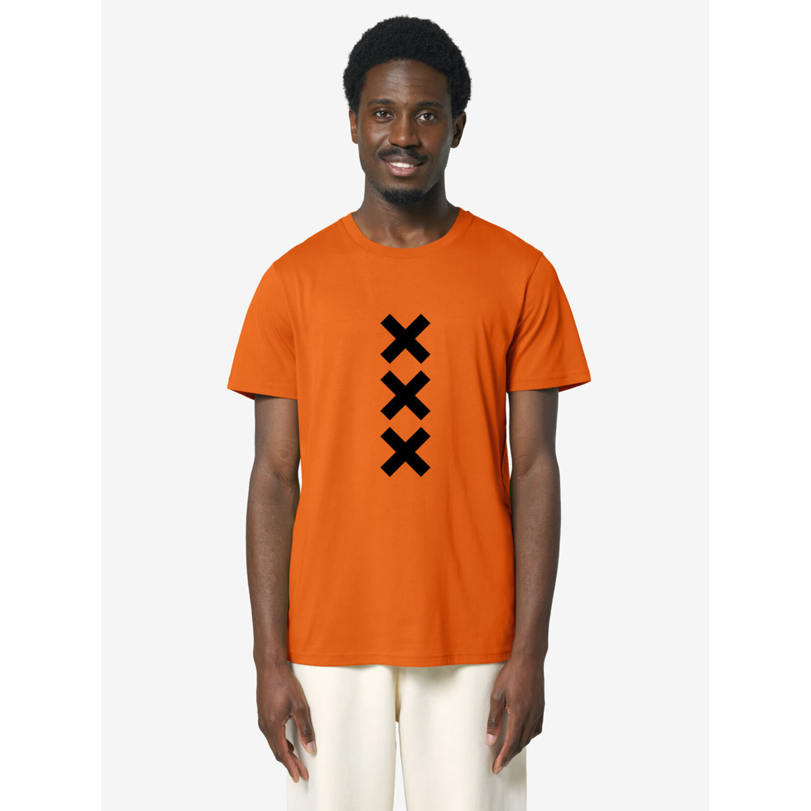 XXX AMSTERDAM T-SHIRT - ORANJE