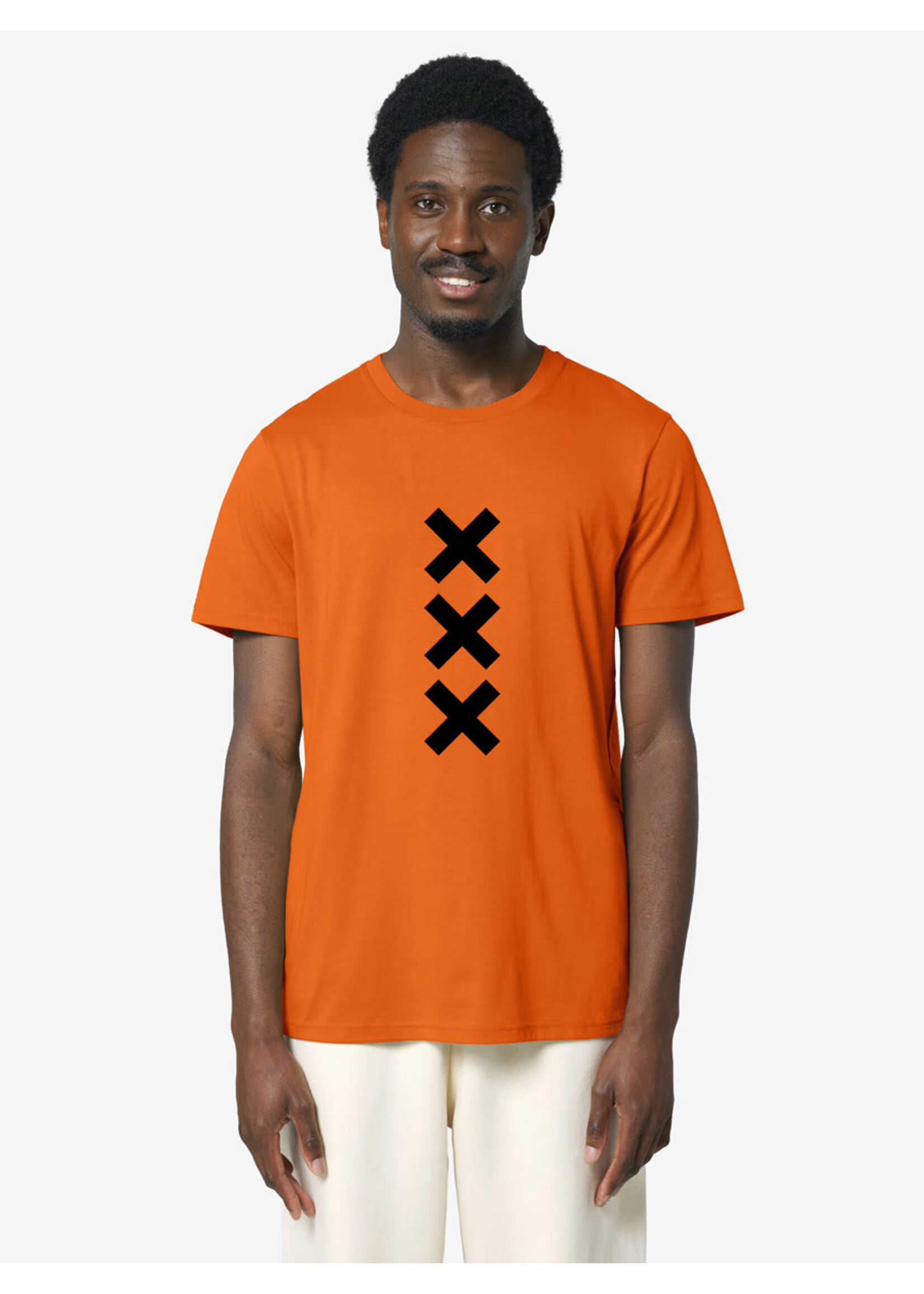 XXX AMSTERDAM T-SHIRT - ORANJE