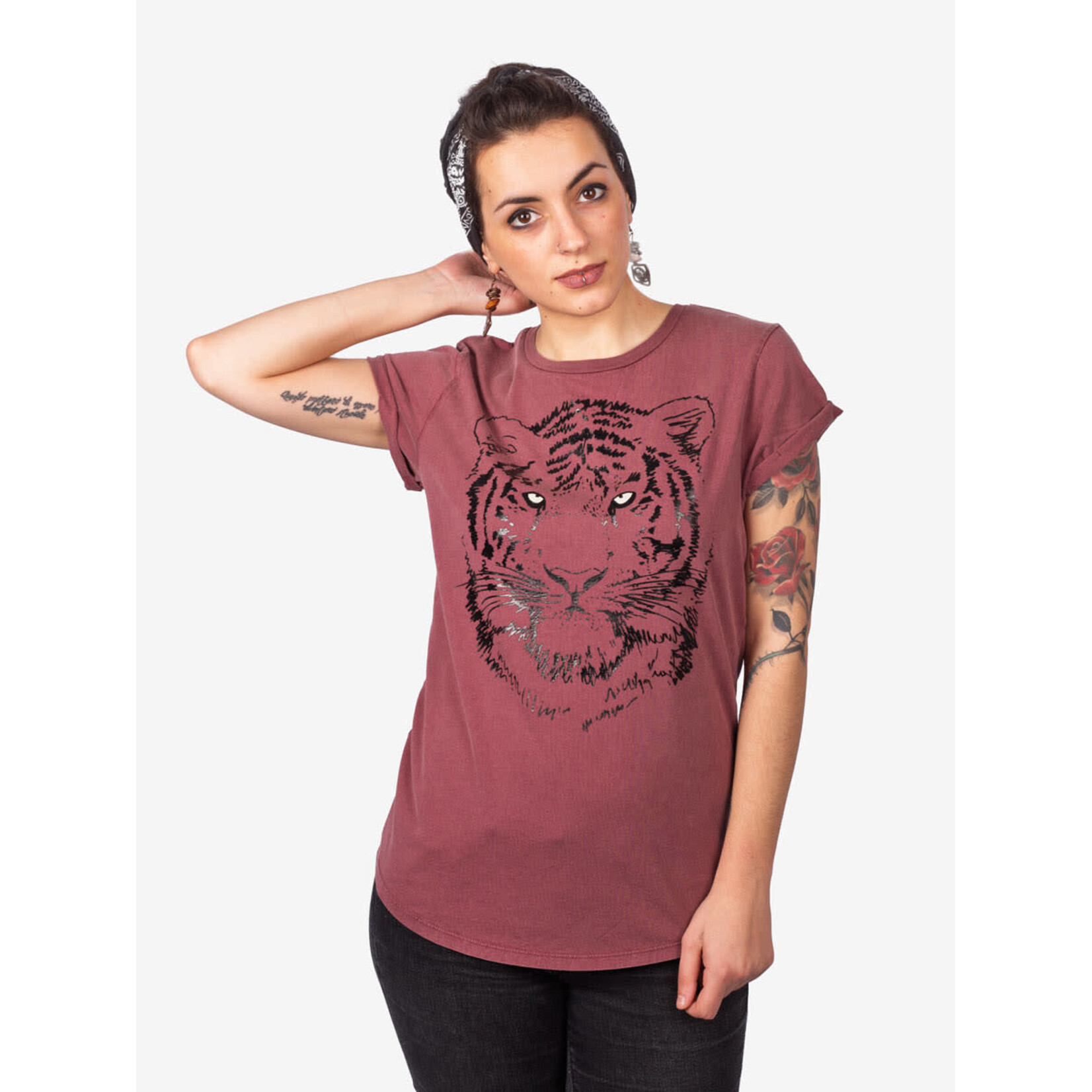 BLACK TIGER  T-SHIRT - ROLL-UP