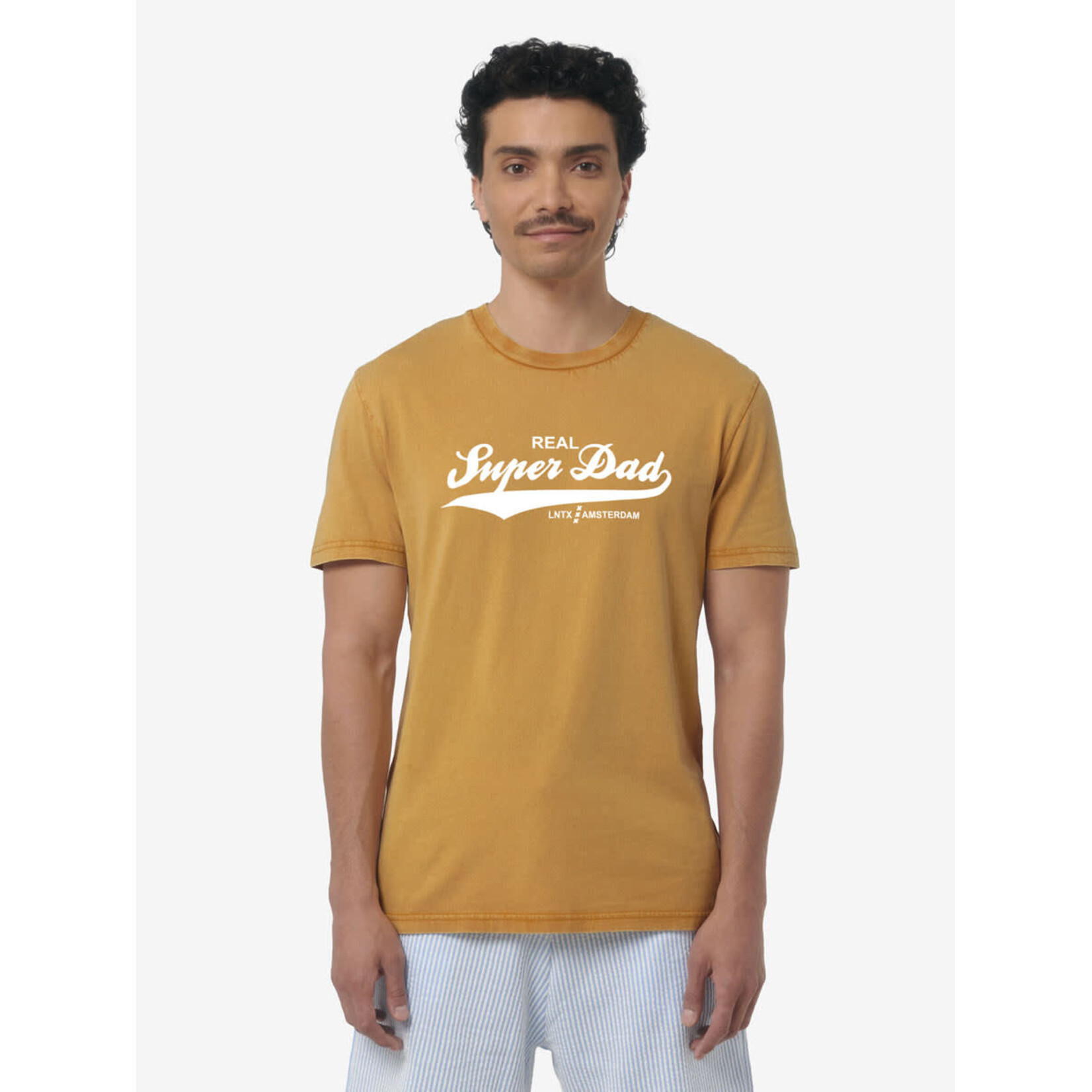 SUPER DAD T-SHIRT - VINTAGE OCHRE