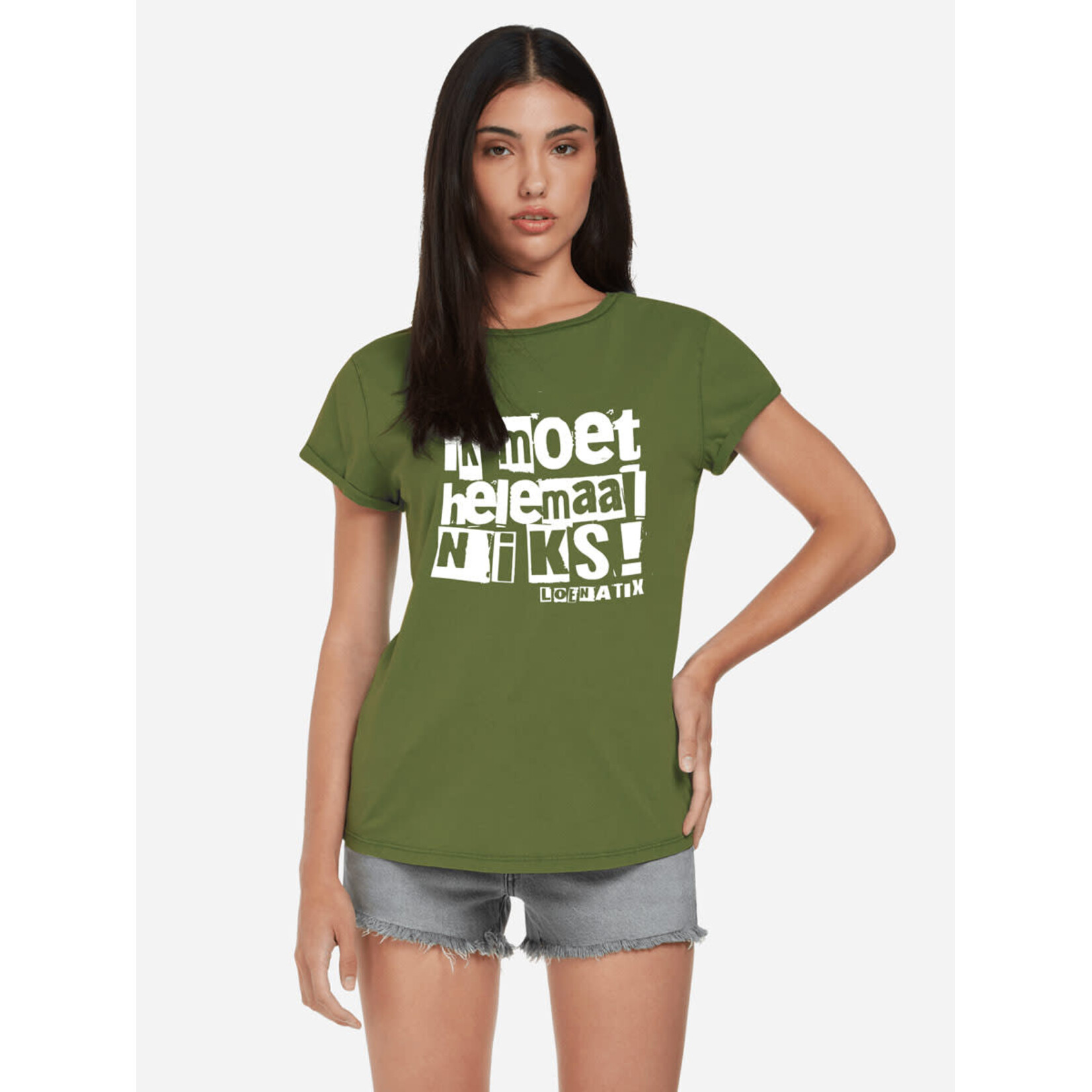 IK MOET HELEMAAL NIKS T-SHIRT - ROLL-UP
