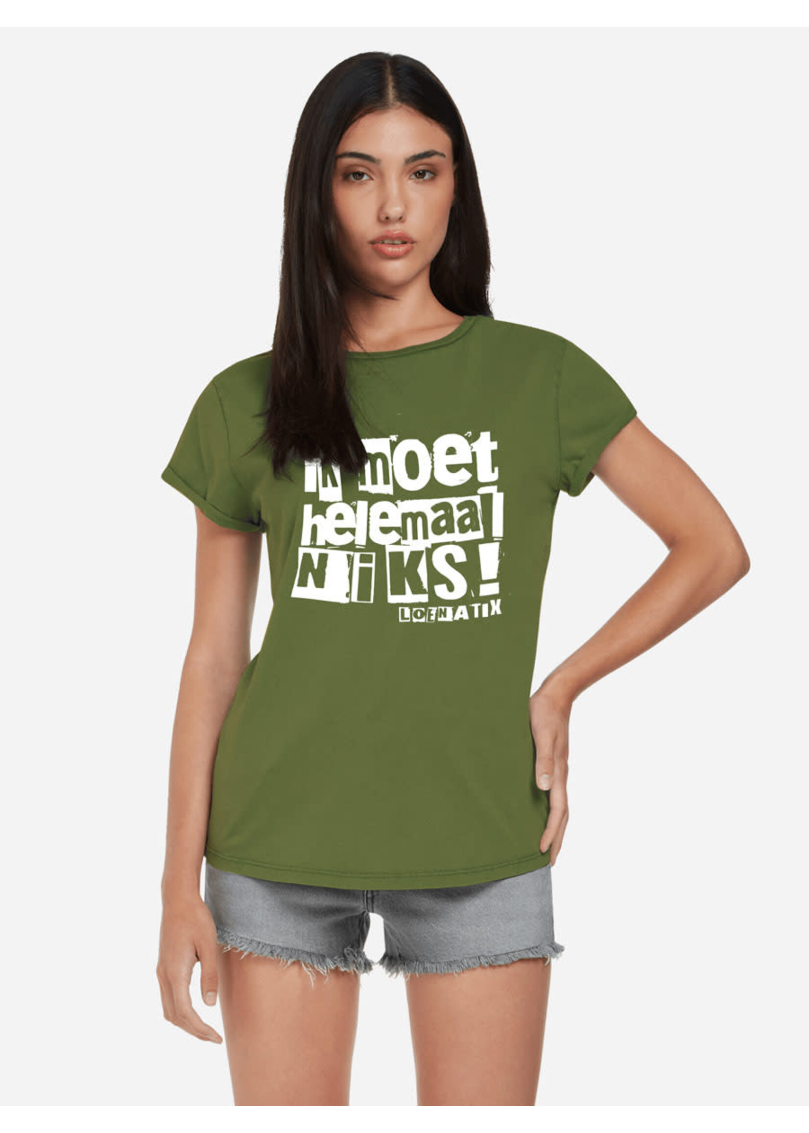 IK MOET HELEMAAL NIKS T-SHIRT - ROLL-UP
