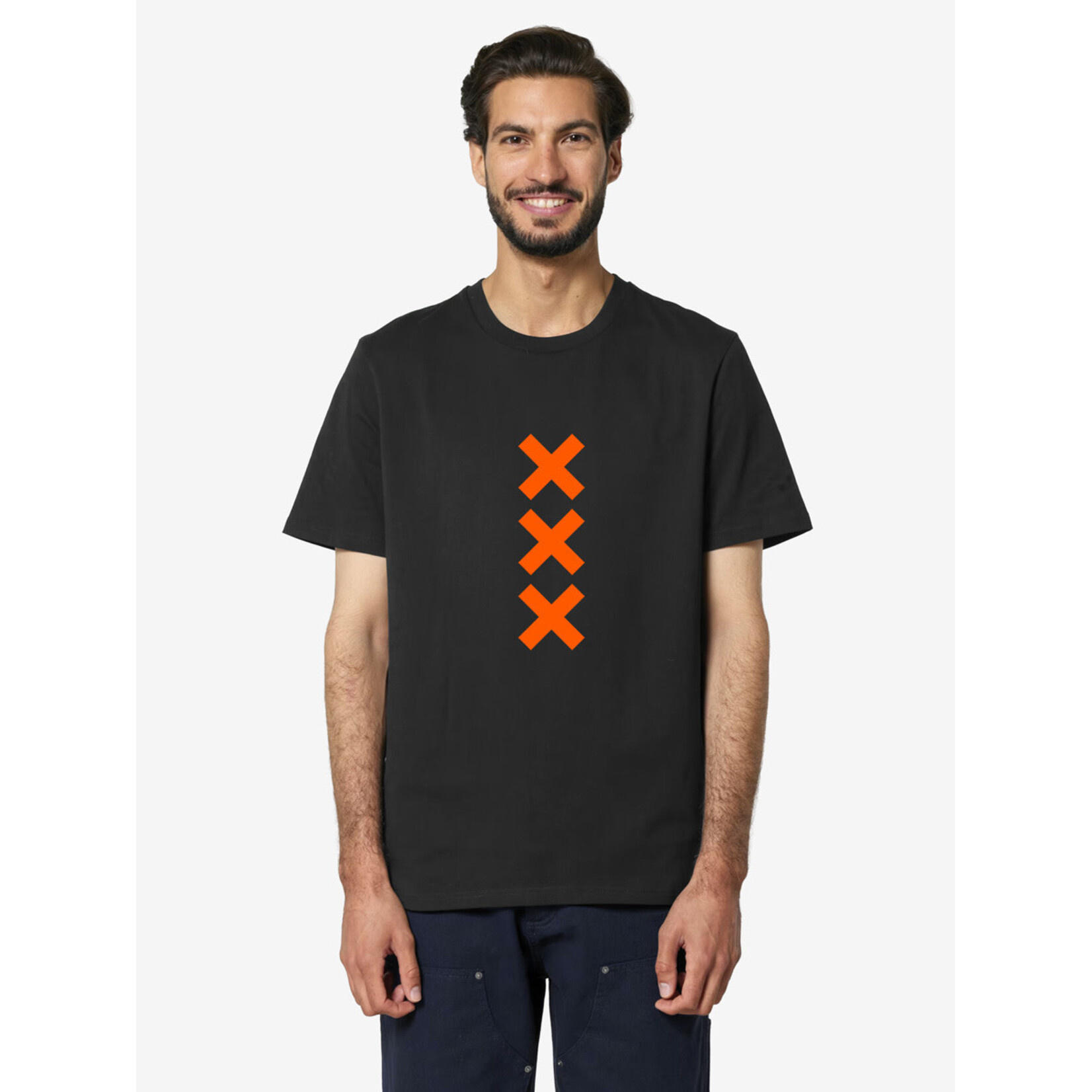 XXX AMSTERDAM T-SHIRT - ORANJE