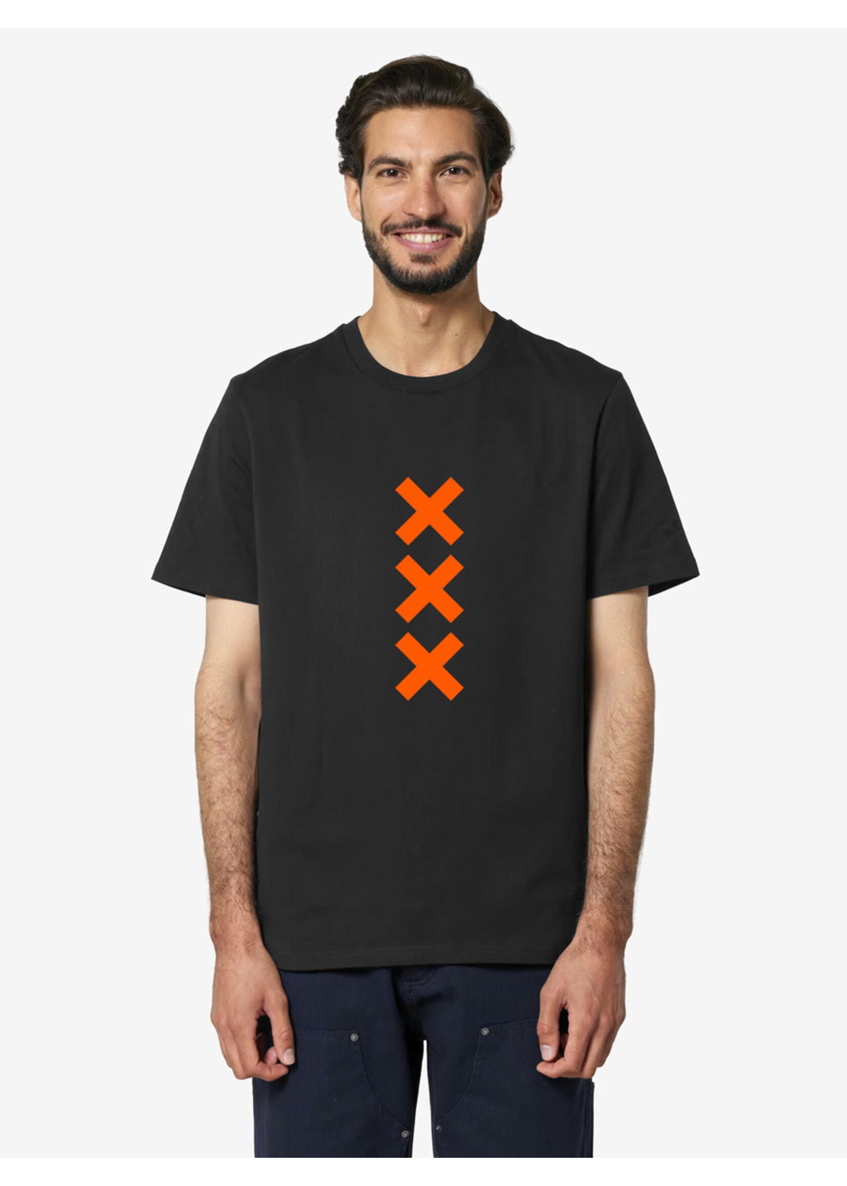 XXX AMSTERDAM T-SHIRT - ORANJE