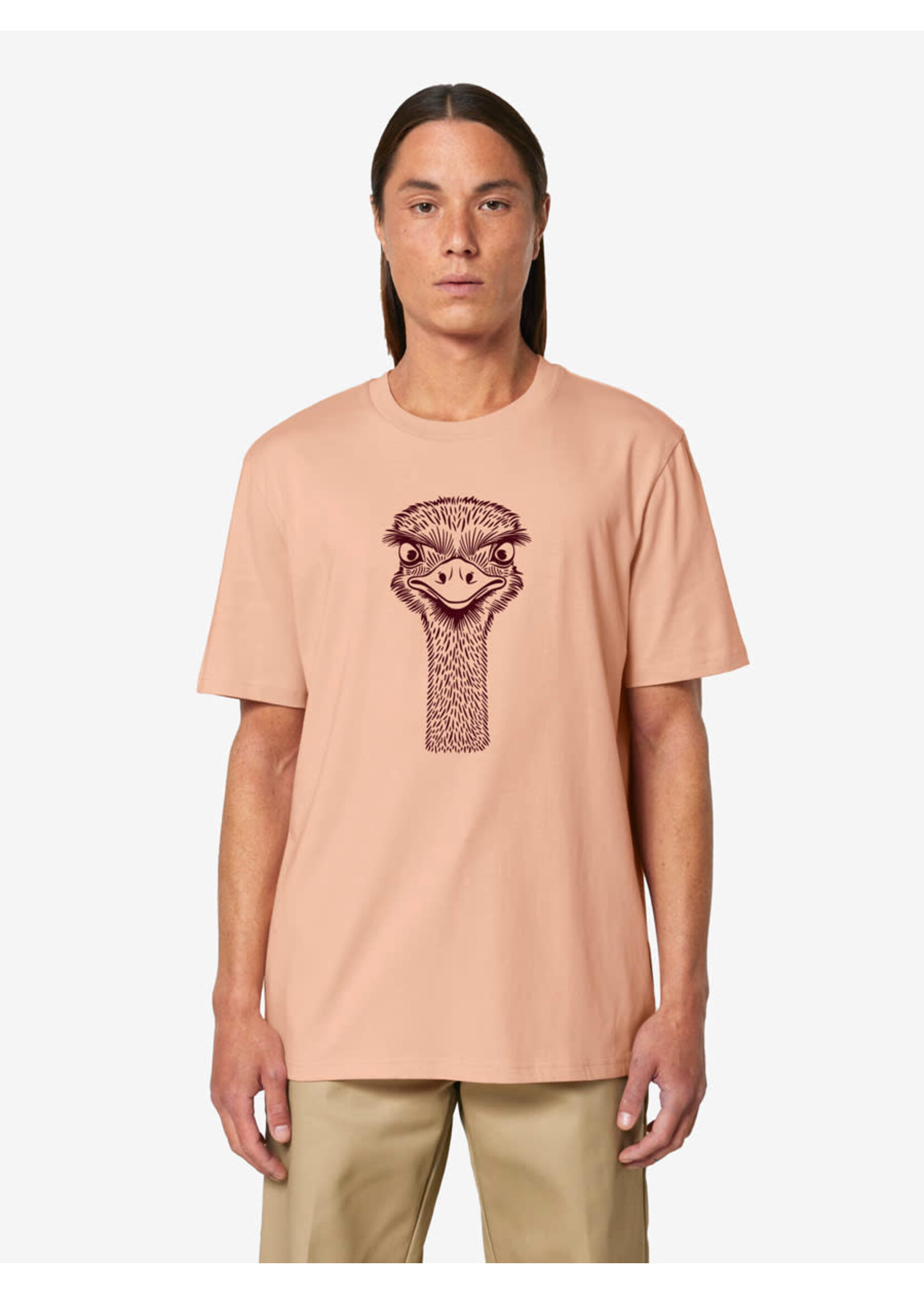 STRUISVOGEL T-SHIRT - ROZE