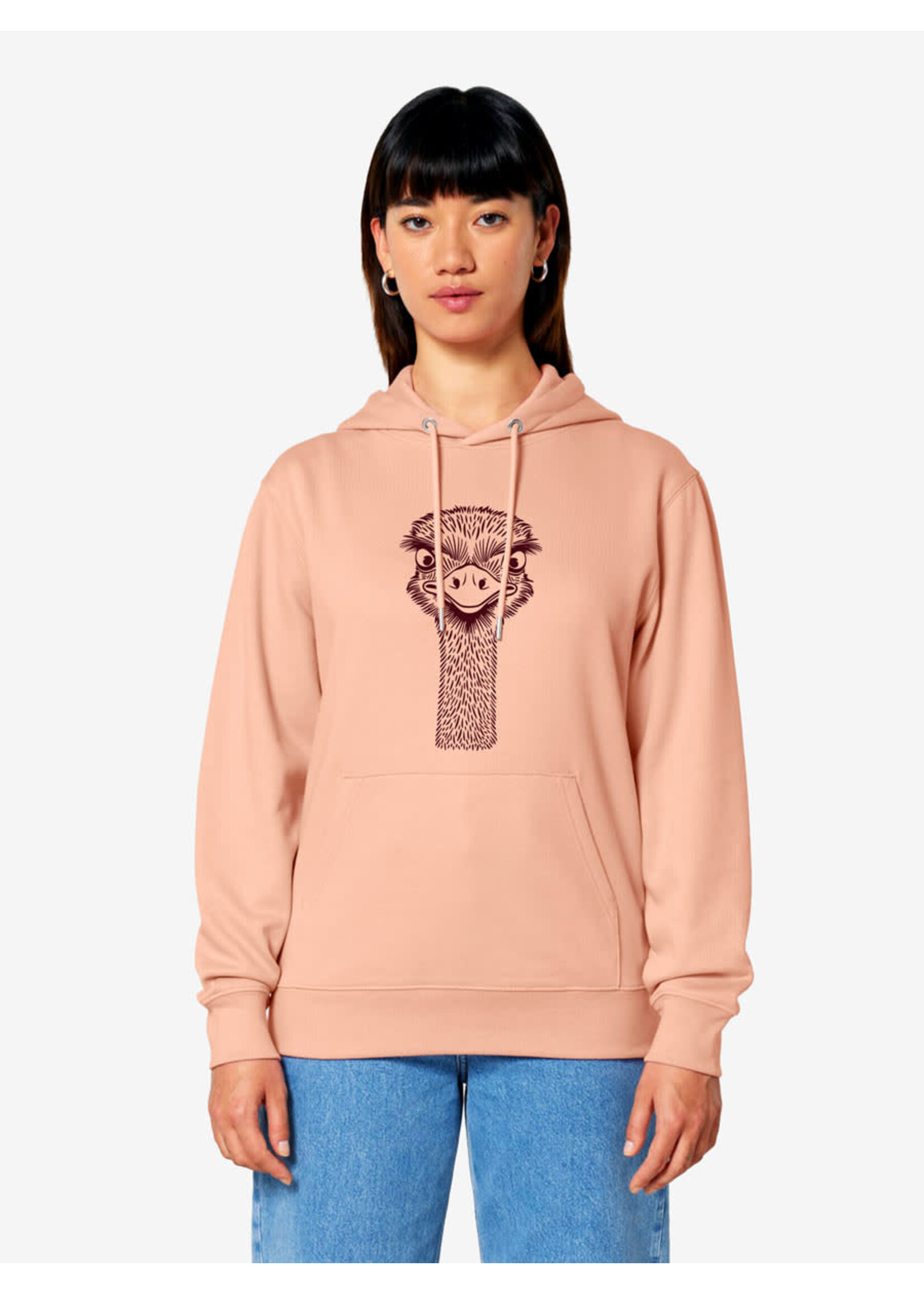 OSTRICH HOODIE - PINK