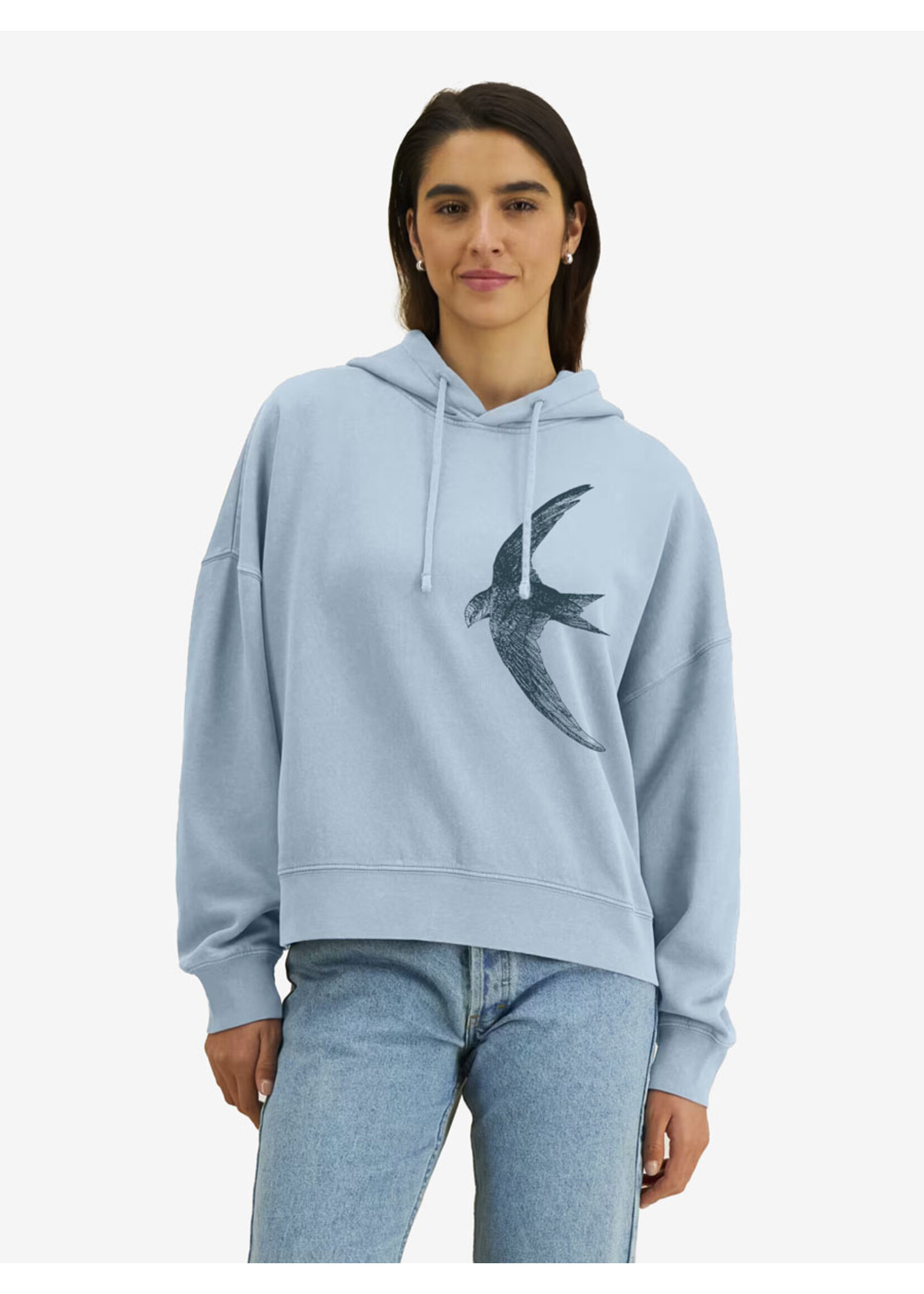 GIERZWALUW  CROP HOODIE -VINTAGE