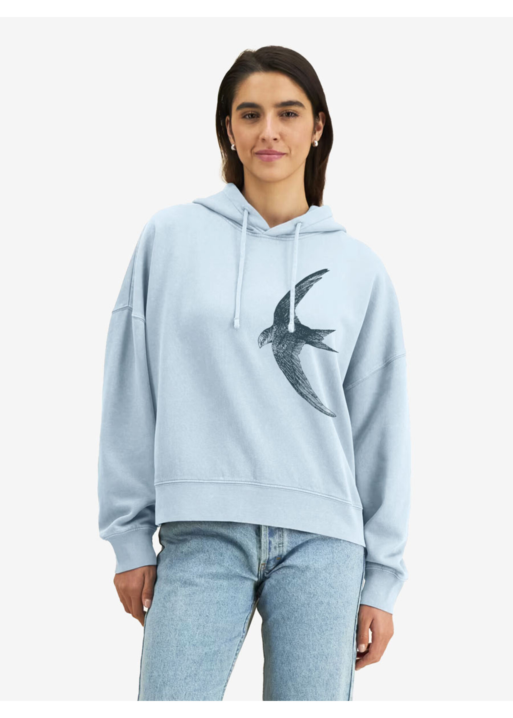 GIERZWALUW  CROP HOODIE -VINTAGE