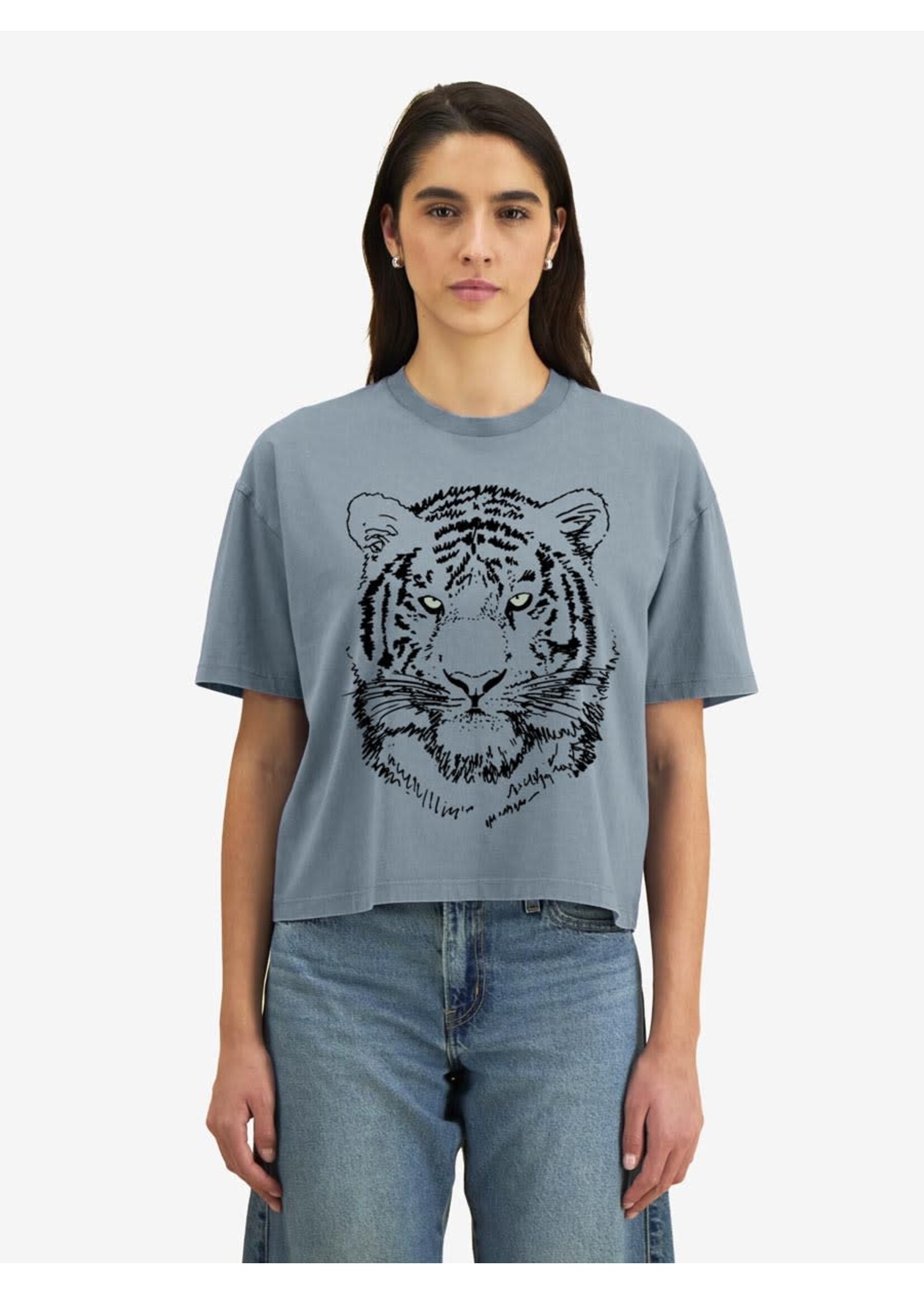BLACK TIGER CROP T - VINTAGE