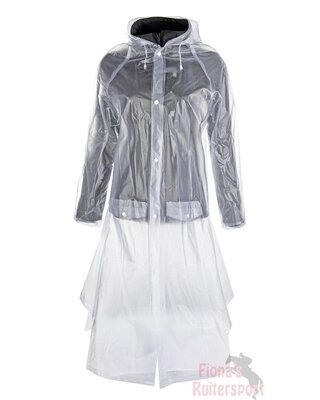 REGENJAS, TRANSPARENT MET ZIJSPLITTEN