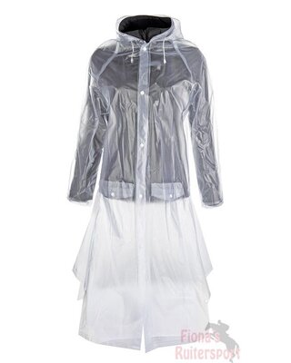 REGENJAS, TRANSPARENT MET ZIJSPLITTEN