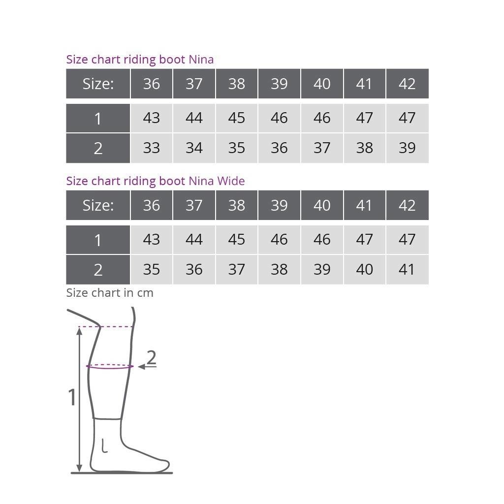 QHP Rijlaars Nina Adult Wijd zwart