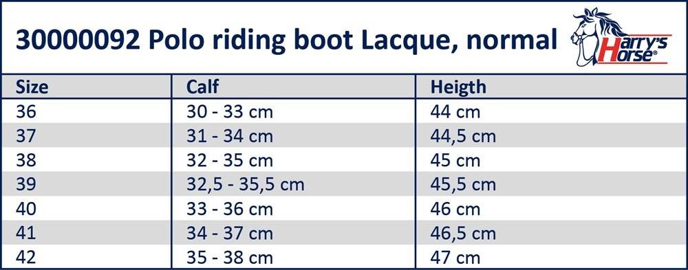 Harry's Horse Rijlaars Polo Lacque wijd