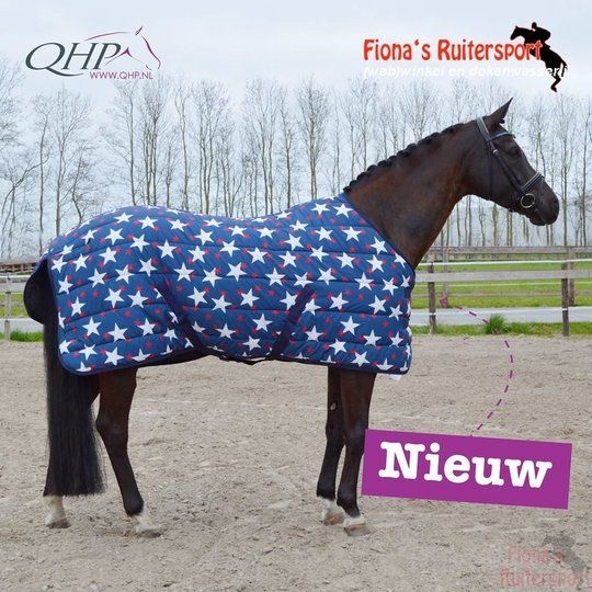 QHP Deken stal Start Nylon 150gr stars 205cm