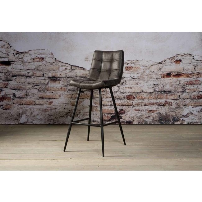 Tower Living Barstoel Navarra - Antraciet of Cognac