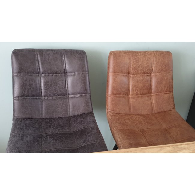 Tower Living Barstoel Navarra - Antraciet of Cognac