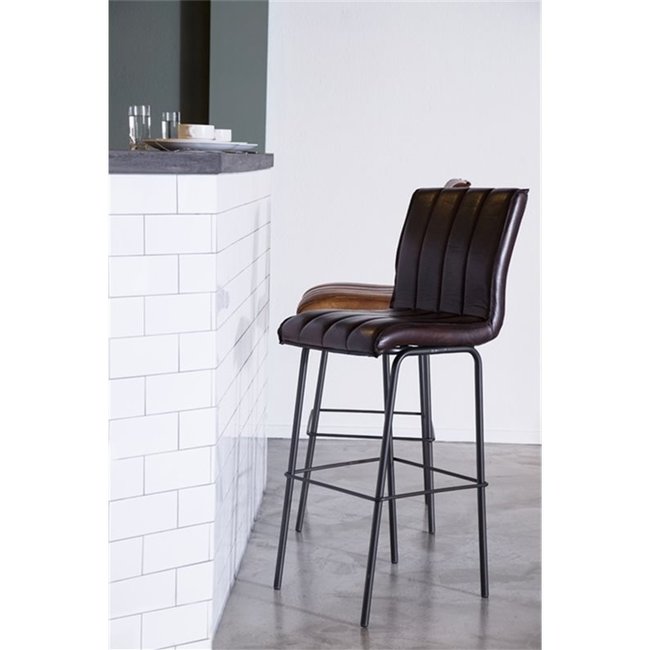 Eleonora Barkruk Marvin Donkerbruin of Cognac rosi leer - Showroommodel