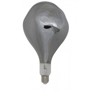 Light en Living Deco LED peer Ø16x32 cm ASYM 4W smoke E27 dimbaar