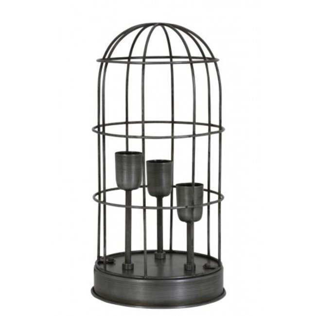 Light en Living Tafellamp 3L Ø21x43 cm Carandira vintage tin