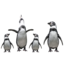 MondiArt Alu Brush | Familie Pinguins 80 x 120