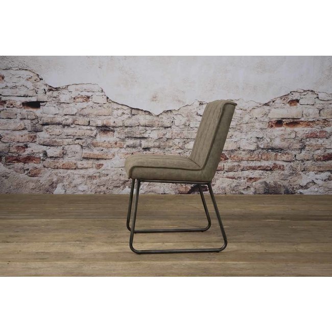 Tower Living Eetkamerstoel Santo - grijs, antraciet en bruin