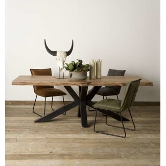 Tower Living Eettafel Soria Acacia matrixpoot - Div. afmetingen