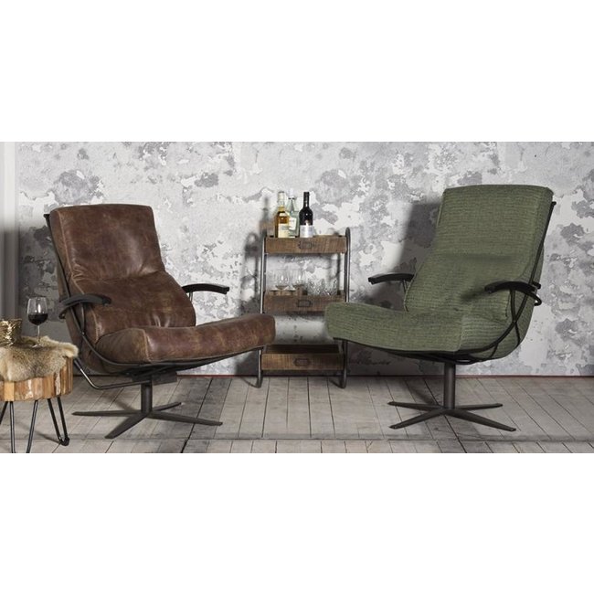 Het Anker Draaifauteuil Rasmus Afrika Leer S