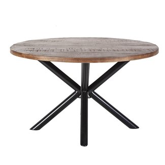 Eleonora Eettafel rond mango met matrixpoot Ø 150 cm