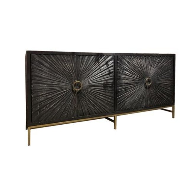 Tower Living Dressoir Serina Zwart 200 cm